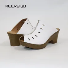 Новинка 2017 кожа модные женские крутые шлепки
