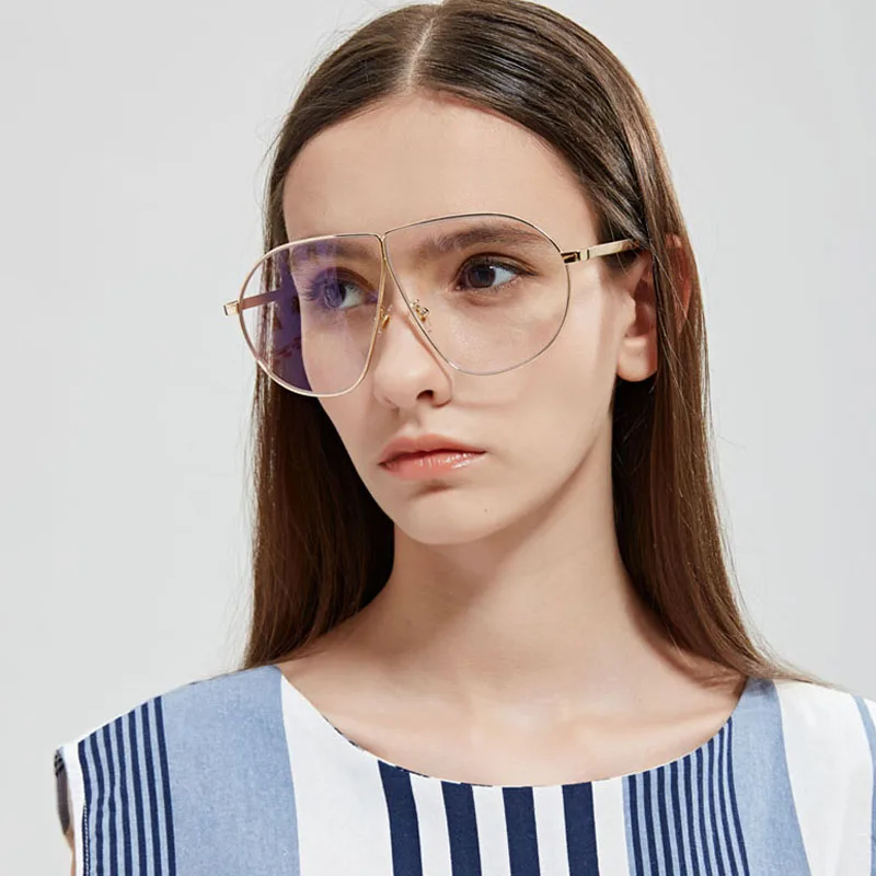 Pop Age High quality Oversized Square Clear lens glasses Women Men