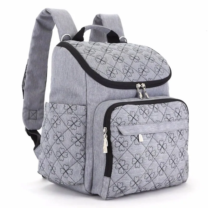 Diaper Bag Fashion Mummy Maternity Nappy Bag Brand Baby Travel Backpack Diaper Organizer Nursing Bag For Baby Stroller - Цвет: Gray