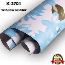 Самоклеящаяся элегантная оконная пленка «замороженное стекло» офисная декорированная цветной Туалет ванная комната окно с цветами 122 см x 500 см