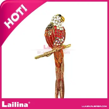 

2015 the newest bird design crystal brooch