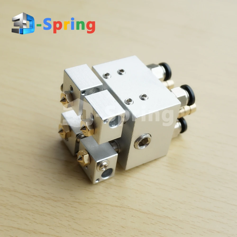 المياه المبردة كراكن Hotend عدة رباعية الطارد فوهة ل 3D طابعة 1.75mm 3mm التيتانيوم غرامة التشطيب PTFE تفلون طابعة رئيس