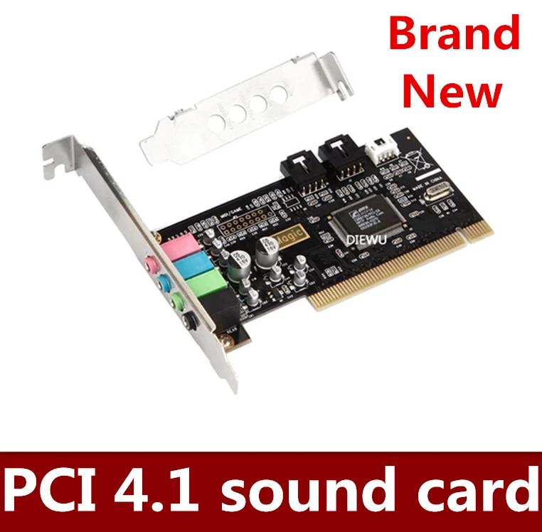 100 NEW Classic PCI sound card 4.1 channel desktop computer built in