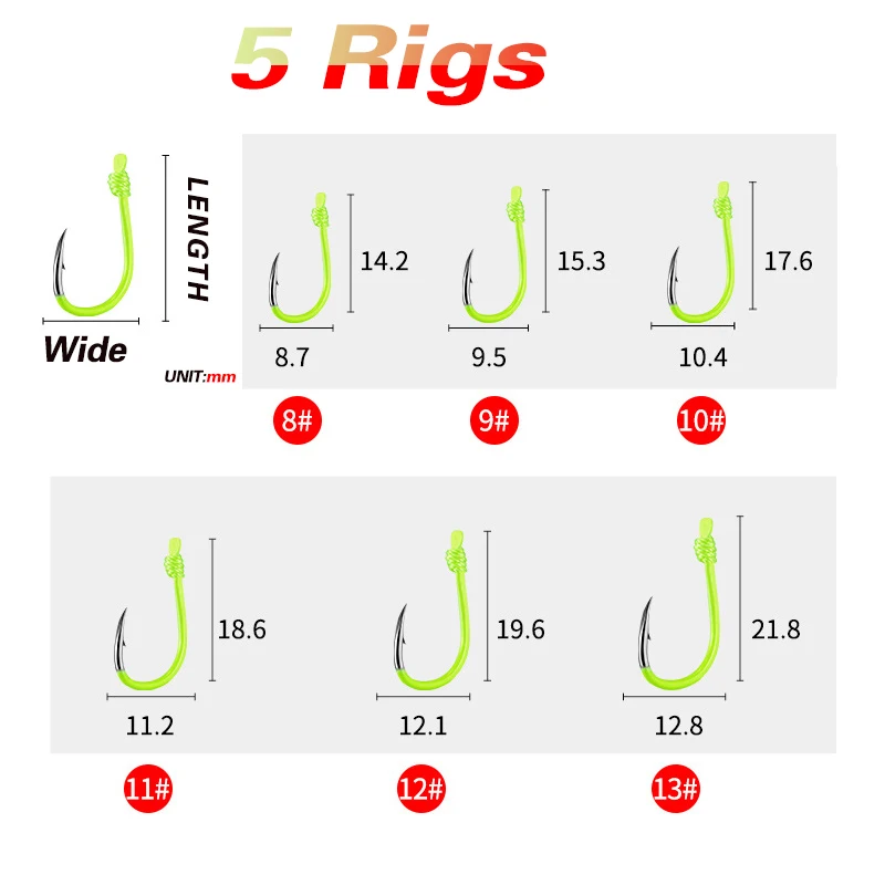 5 пар светящихся рыболовных крючков из углеродистой стали, двойной крючок с колючкой, с PE леской, для ловли карпа, anzol, аксессуары
