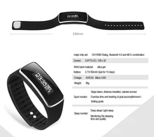 Анти-потерянный V5S Smart Bluetooth фитнес-умный браслет с OLED Дисплей шагомер счетчик калорий напоминание
