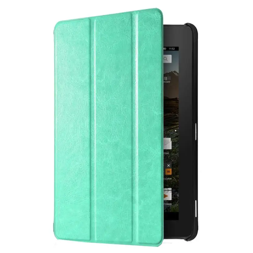 

Del Ultra Slim Leather Case Stand Cover for 7" Amazon Kindle Fire HD 7 2015 Tablet Feb24