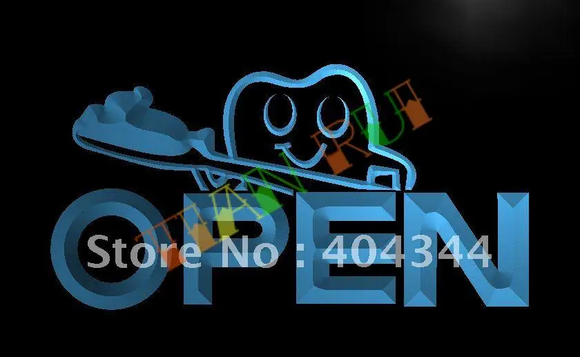 

LB010- OPEN Dentist Doctor toothbrush LED Neon Light Sign