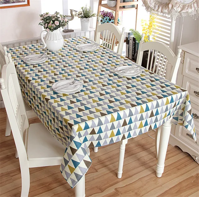 2017 New Arrival Simply Style Triangle Pattern Table Cloth High 2017 New Arrival Simply Style Triangle Pattern Table Cloth High Quality Tablecloth Cover Manteles Para