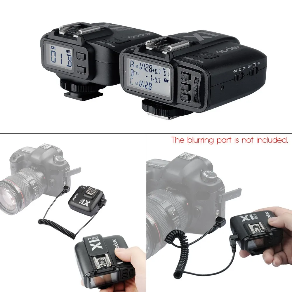 Ttl Flash Trigger синхронизатор комплект Godox X1C/N/S 2,4G беспроводной пульт дистанционного управления затвором Штатив для "горячего башмака" для Canon Nikon sony
