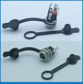 

10pcs Waterproof plastic 5.5mm x 2.5mm DC Socket Nut Mount Power Charger DC-025M