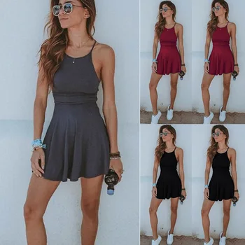

ZOGAA backless sexy short dress women Beach Bodybuilding version strapless summer dresses 2019 Fashion solid mini dress vestido
