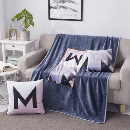 2 в 1 хлопок скандинавские Мультяшные олени складное лоскутное мягкое стеганое одеяло печатное квадратное домашнее офис автомобиль бросок диванная подушка под спину - Цвет: Cushion Blanket8