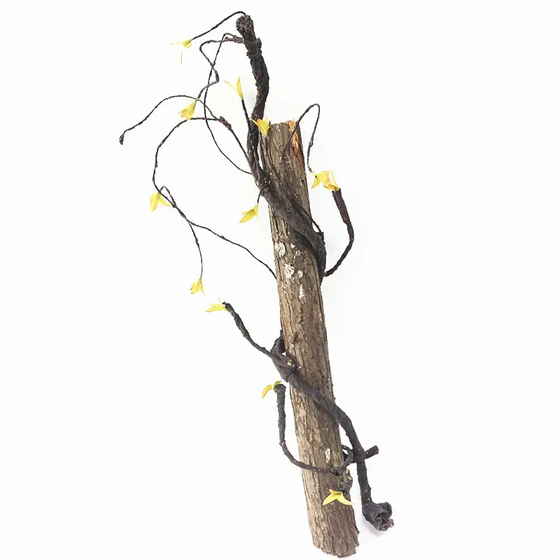 Flone Real Touch Fake Tree Branches Rattan Artificial Flower Vine For Home Hotel Wedding DIY Decoration Wreath  (4)