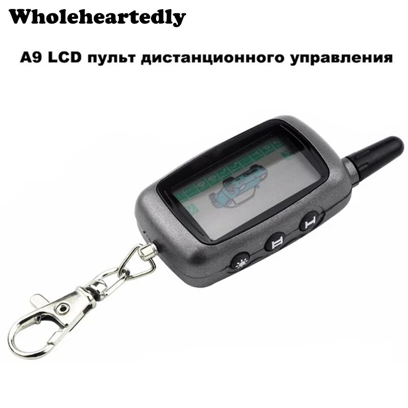 Newest A9 Lcd Remote Controller Keychain For Vehicle Security Two Way