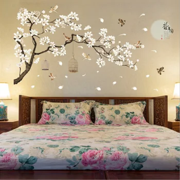 

Flower Tree Wall Sticker Home Room Walls DIY Decal Home Mural Decor Removable Wall Mounted Art Stickers