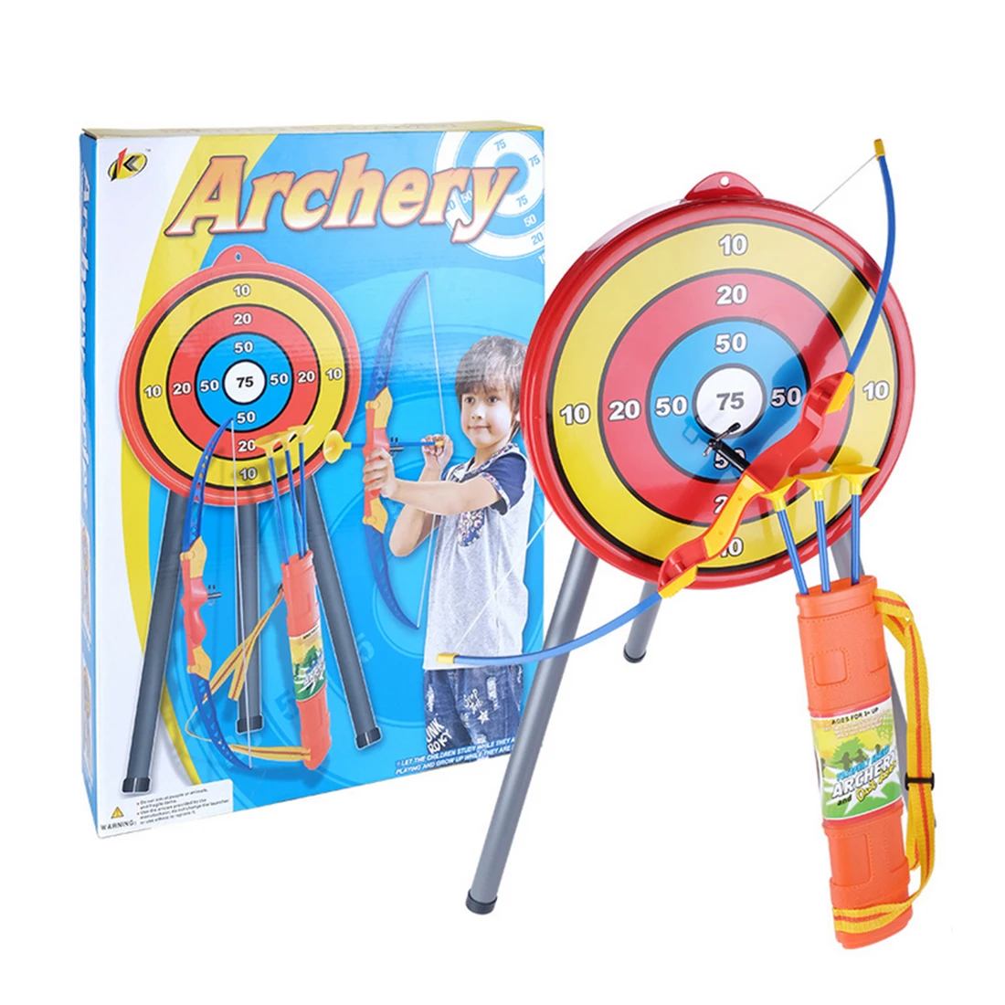 

Children Simulation Plastic Bow and Arrow Sport Shooting Toys with Arrow Carrier Learning Educational Toys For Children
