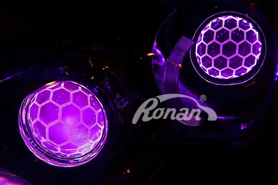 Ronan автомобильный Стайлинг 3,0 дюймов би ксенон синий Hella 5R футбольное стекло фары линзы проектор использовать D2S D2H D1S D3S D4S ксеноновые лампы