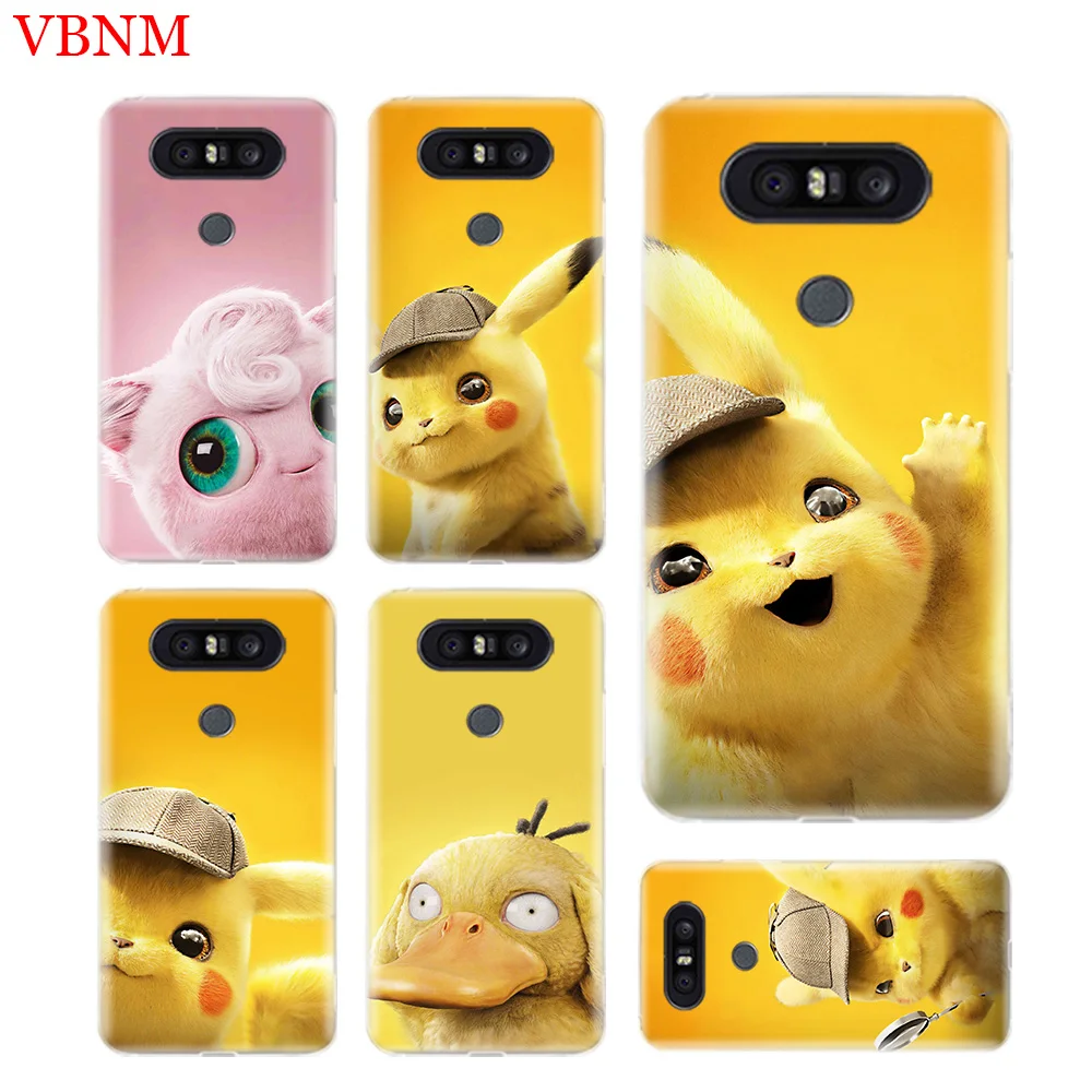Pikachue фильм прочный мягкий ТПУ чехол для телефона LG V40 G6 G7 Q6 Q8 Q7 G5 G4 V30 V20 V10 K8 K10 2018 2017