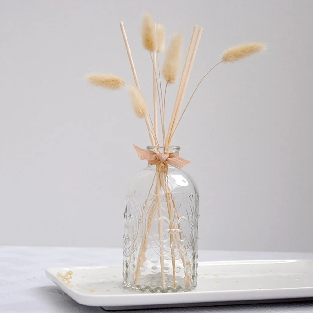 

30 ML Glass Vessel Reed Diffuser with Rattan Sticks Aromatherapy Diffuser Replenisher Aroma Essential Oil Home Decoration #007