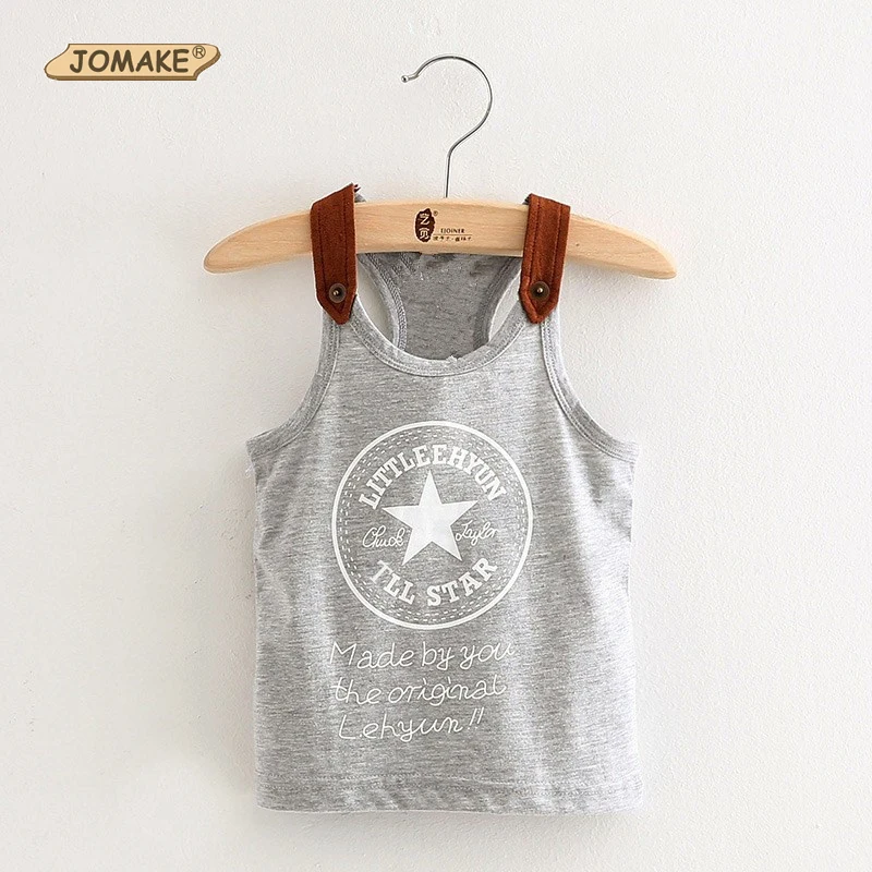 Summer Baby Boys Sleeveless T shirts Vest Fashion Letter Printed