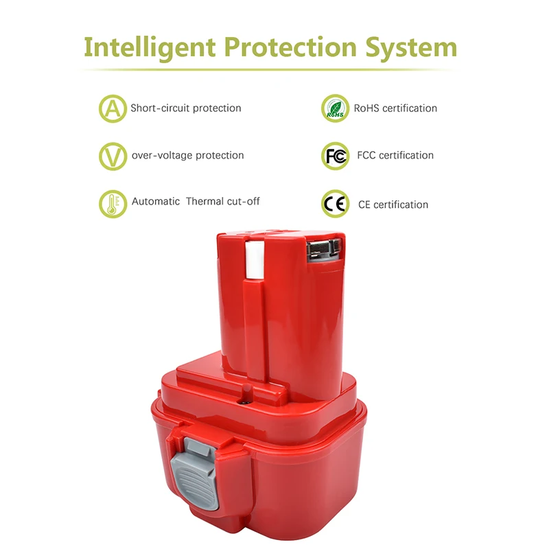 Bonacell 2000 мА/ч инструмент Батарея для MAKITA 9120 9122 9133 9134 9135 9135A 6222D 6260D L10 193977 7 638344 4 2