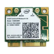 Карта беспроводного адаптера для Intel mediino wireless-N 135 135BNHMW N135 WiFi карта+ Bluetooth 4,0