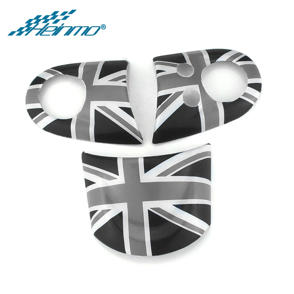 Наклейки для MINI Countryman R60 Clubman R55 на руль для MINI Cooper R56 R57 R58 R59 R61 - Название цвета: Grey Union Jack