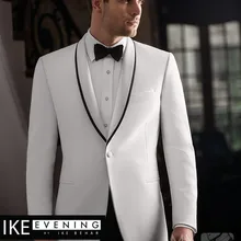 Смокинг для свадебных костюмов классический костюм белая одежда жениха портной смокинг