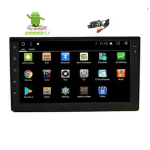 Backup camera! Car audio 2 DIN Android 7.1 GPS navigation capacitive screen support Bluetooth OBD2 steering wheel control 3G/4G