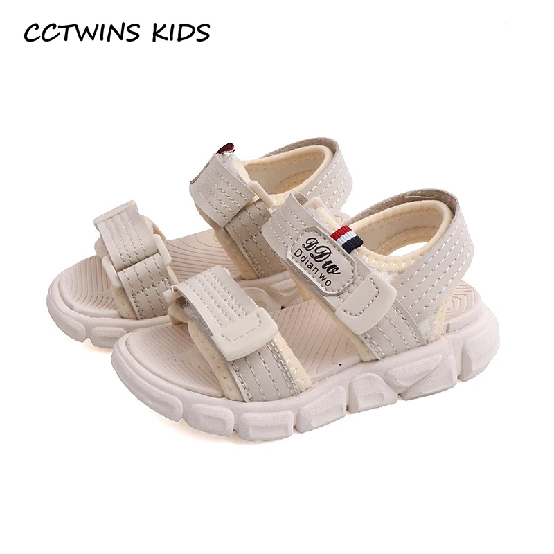 

CCTWINS Kids Shoes 2019 Summer Boys Fashion Black Beach Sandals Girls Barefoot Casual Flats Children Baby Brand Soft Shoes BS236