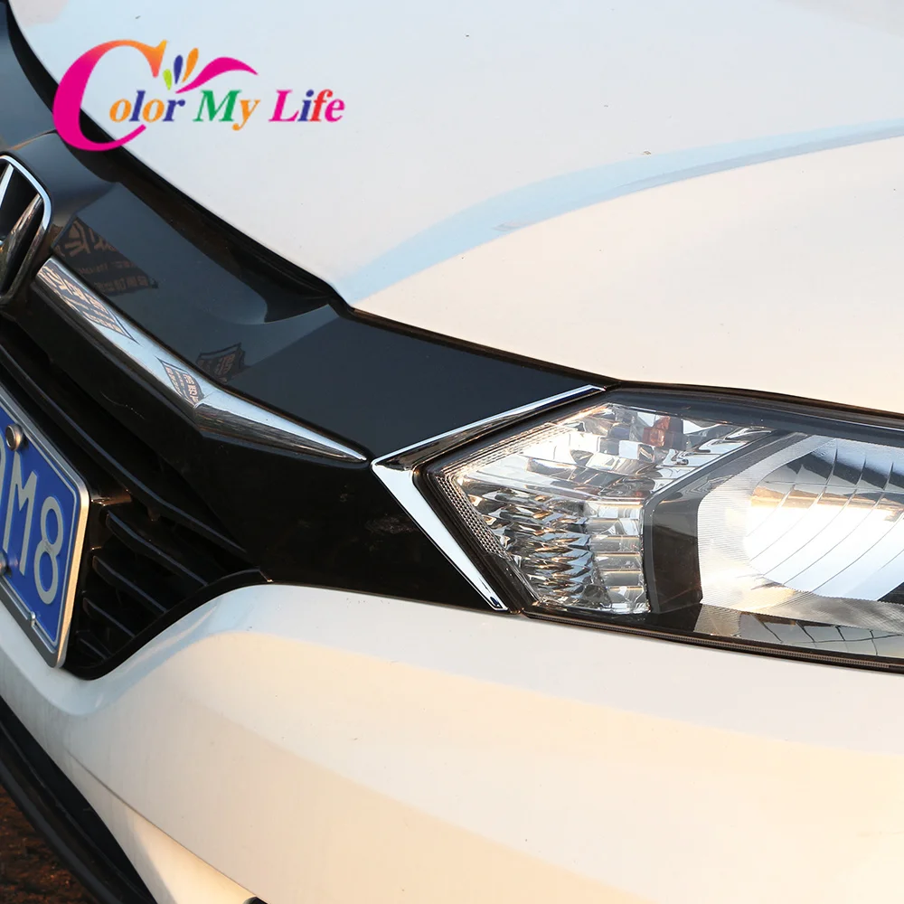 Автомобильные фары отделка для Honda HRV Vezel HR V 2014 2015 2016 2017 ABS хромированная