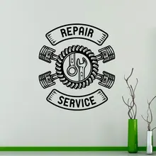 Repair Service Tool Auto Machine Wall Sticker Vinyl Interior Garage Decoration Decals Removable Window Murals Wallpaper A210 burning motors engine pistons vinyl wall sticker home decor garage auto service car decals removable interior murals a207