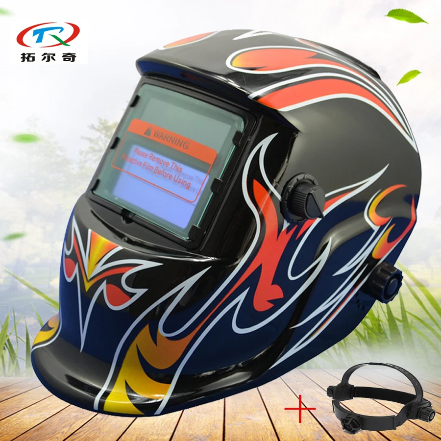auto darkening Welding Helmet with headwear Electric solar and li