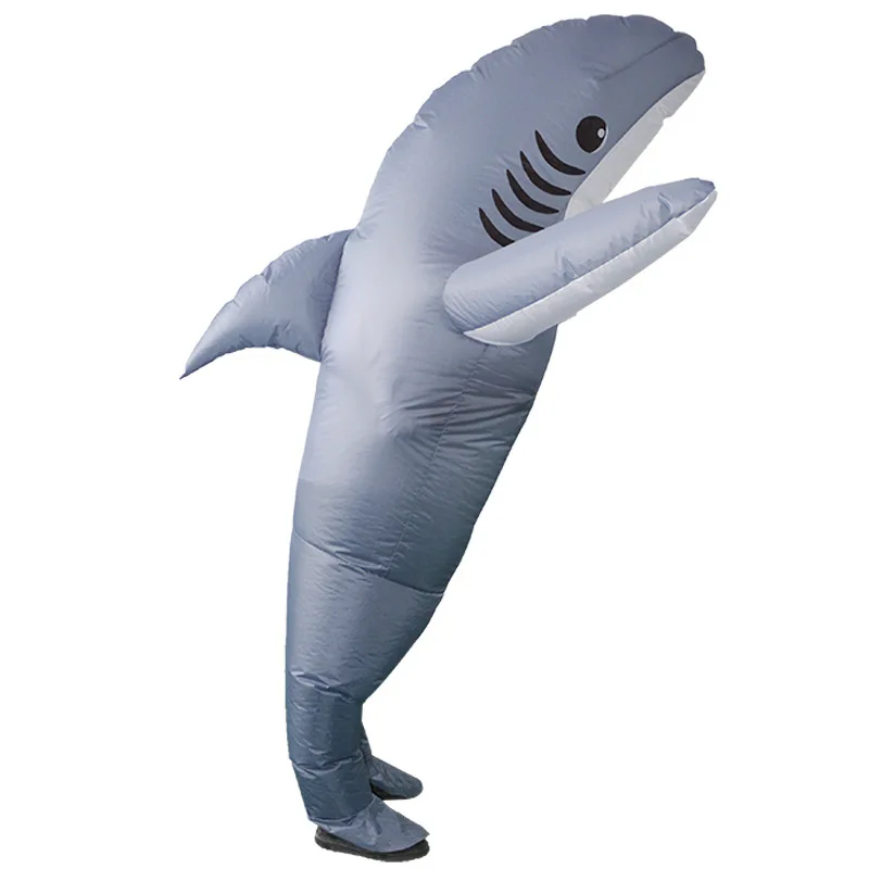Cosplay&ware Halloween Perform Costume Unisex Adult Fancy Animal Cosplay Outfits Women Men Inflatable Shark Christmas Carnaval Costumes -Cosplayware Store