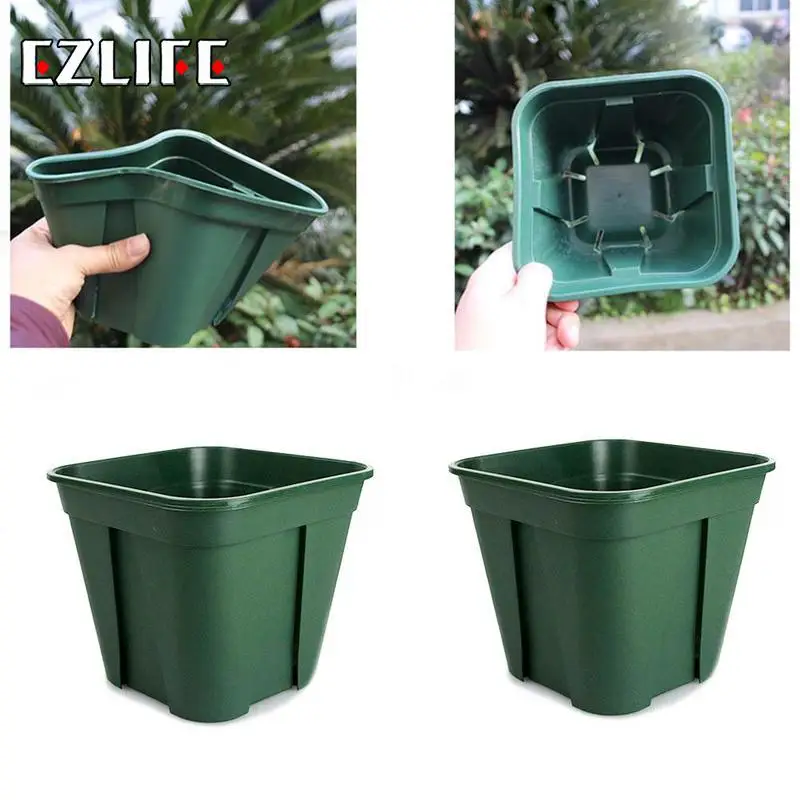 

Plastic Plant Flower Pots Succulent Ventilate Flowerpot Home Garden Office Decor Planter Decorative Crafts Drop Shipping