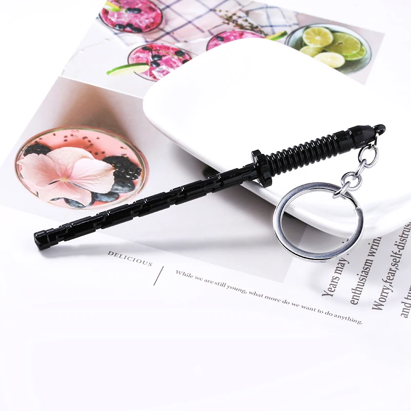 

Marvel Avengers Endgame Black Widow Weapon Keychains Natasha Romanoff Electric Batons Personality For Mam Keyring Jewelry
