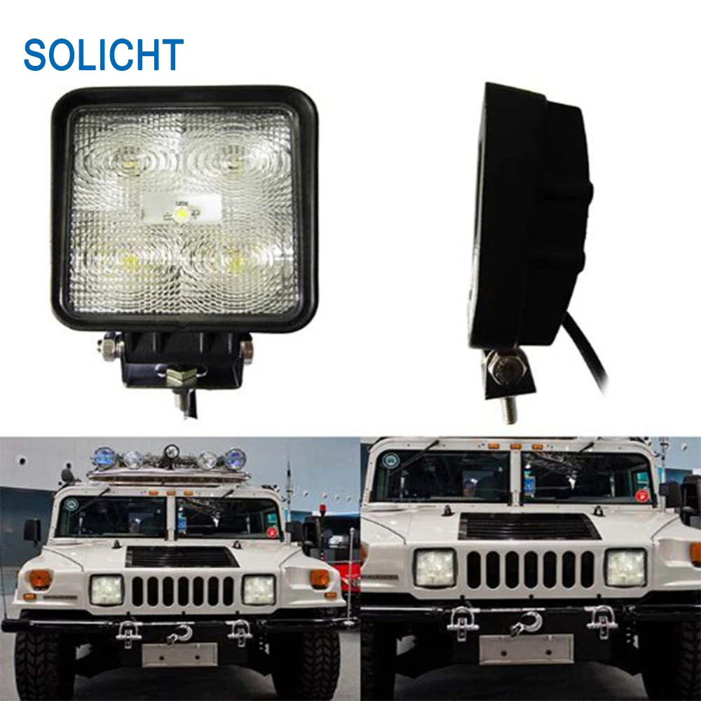 Solicht 4 дюйма, 10-30 в IP67 15 Вт автомобильный рабочий свет Прожектор 12В 4x4 4WD трактора внедорожных автомобилей транспортных средств ATV светодиодный свет работы лампы, 5 шт./набор, предметы X 3 W