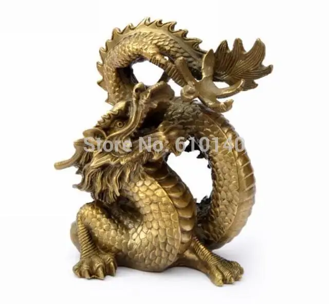 

Copper dragons playing with a pearl ornaments Lucky dignitaries town house feng shui home