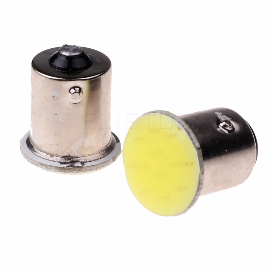 

10PCS COB Super Bright COB Lamps 1156 BA15S Led Car Styling Auto Car Signal Reverse Led Lights P21W White Parking 12V bulb Auto