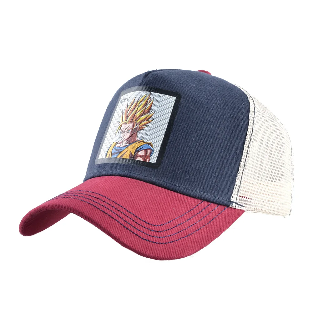 2019 Лето Snapback аниме мультфильм вышивка DRAGON BALL Saiyan Goku бейсбольная кепка Уличная