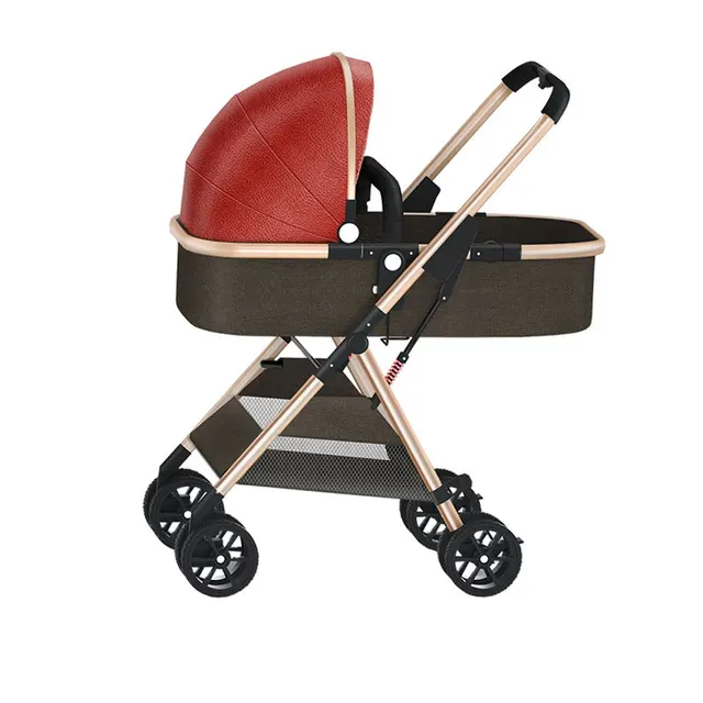 $US $197.34  Baby stroller High Landscape Can Sit and Lie Down Folding pram Shockproof Children's Trolley Light 