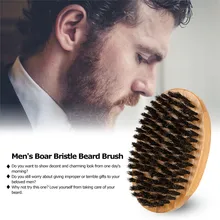 1PCMen's щетка из голландсокого дерева бритвенная ручка для щетки бамбук овальной формы домашняя дорожная Щетка усы эфирные