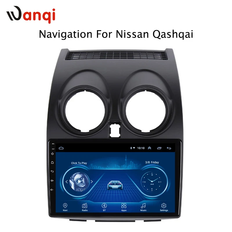 Best Android 8.1 Car Audio Player 9 inch For Nissan Qashqai 2006-2013 Car GPS Navigation With HD Screen,Playstore,Wifi 2