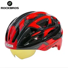 RockBros Bicycle Helmet Cycling EPS+PC Material Ultralight Mountain Bike Helmet 32 Air Vents With 3 Lenses SIZE:56-62cm