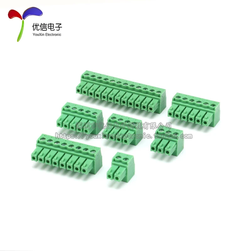 

5pcs/Plug KF2EDG3.81 2P 3P 4P 5P 6P 8P 12P Connector Terminals Spacing:3.81MM 300V8A