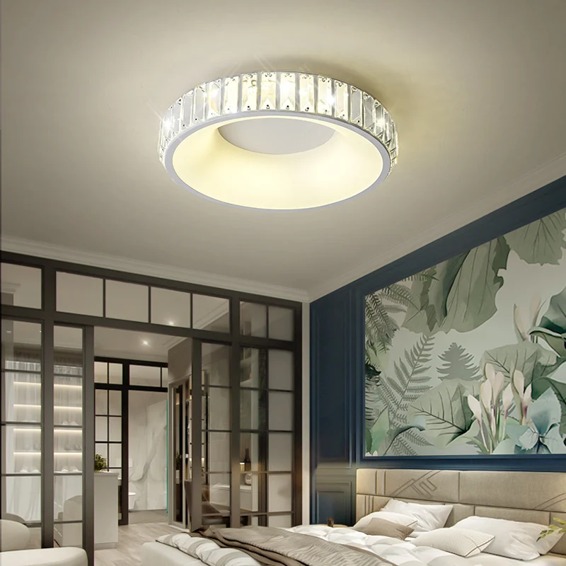 

Modern Crystal Lustre Ceiling Lights For Living Room luminaria teto cristal Ceiling Lamps Home Decor Lustre LED Ceiling fixture