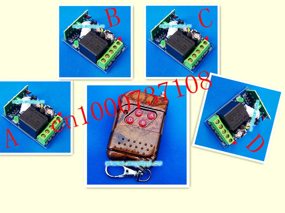 

12V 1ch Remote Control System garage door receiver rf wireless remote control switch system z-wave