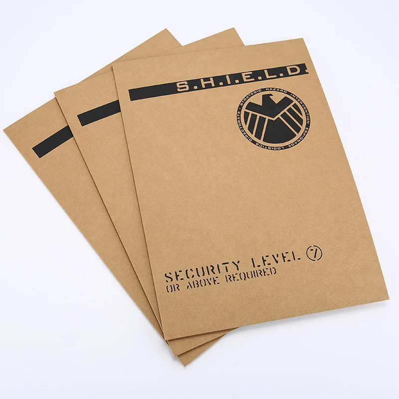 

Avengers: Endgame Private File bag Cosplay Props Agents of S.H.I.E.L.D. Hydra Document Kraft File Folder Accessories