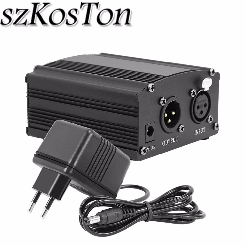 Phantom Power for bm 800 Condenser Microphones 48V Phantom Power with Adapter XLR Audio Cable