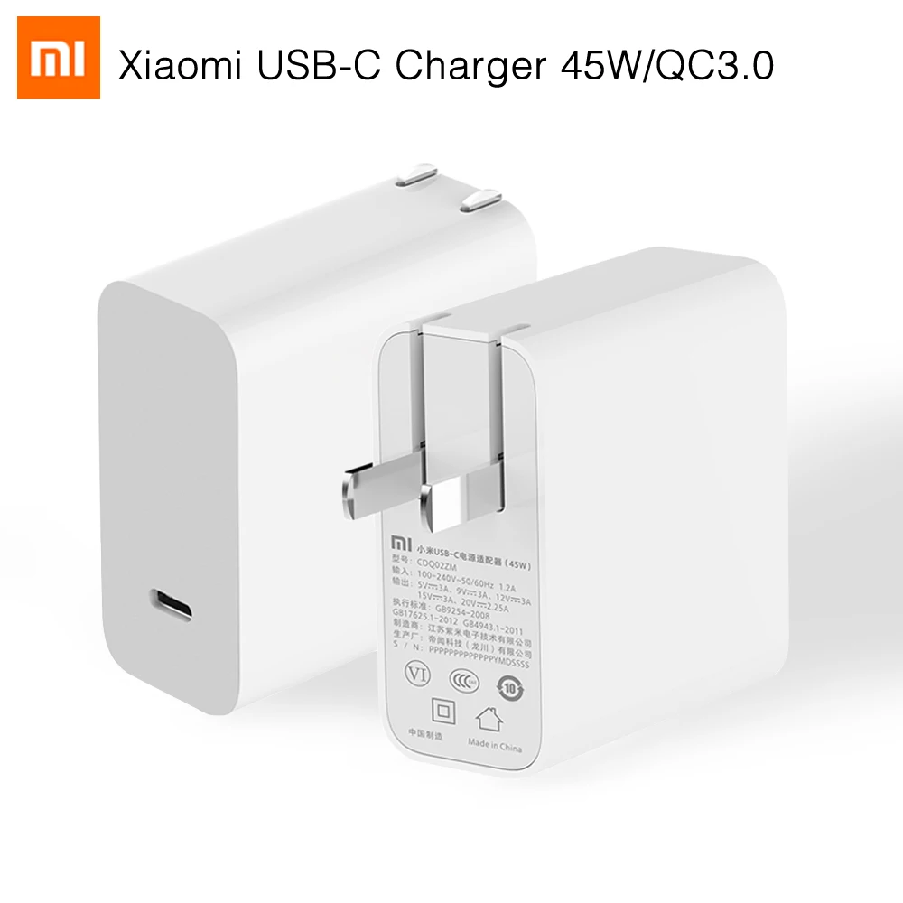 

Original Xiaomi Type-c to Type C Charger 45W Supports Power Delivery PD 2.0 Quick Charge QC 3.0 for MacBook Pro Laptop Tablet